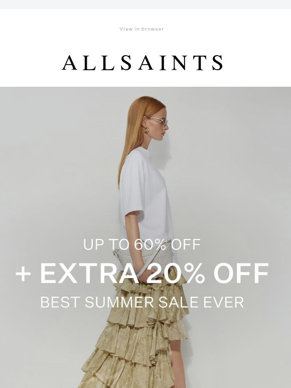 Extra 20% off Sale skirts, tops & more