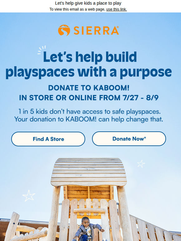 Donate to KABOOM! Today 🛝