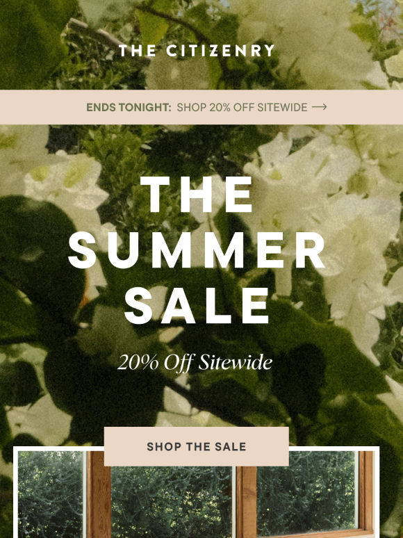 The Summer Sale ends tonight