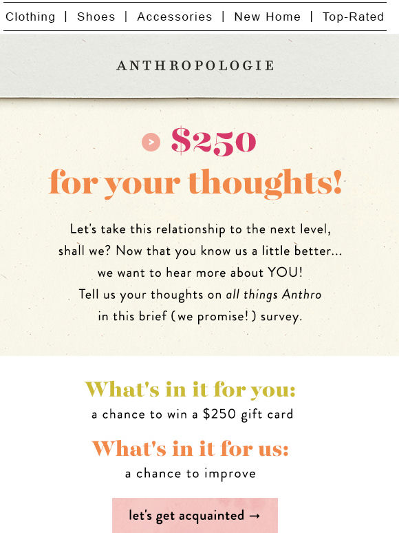 Want to win a $250 gift card?