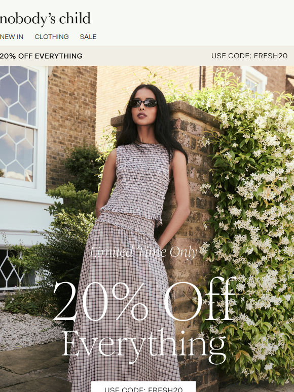 20% off everything