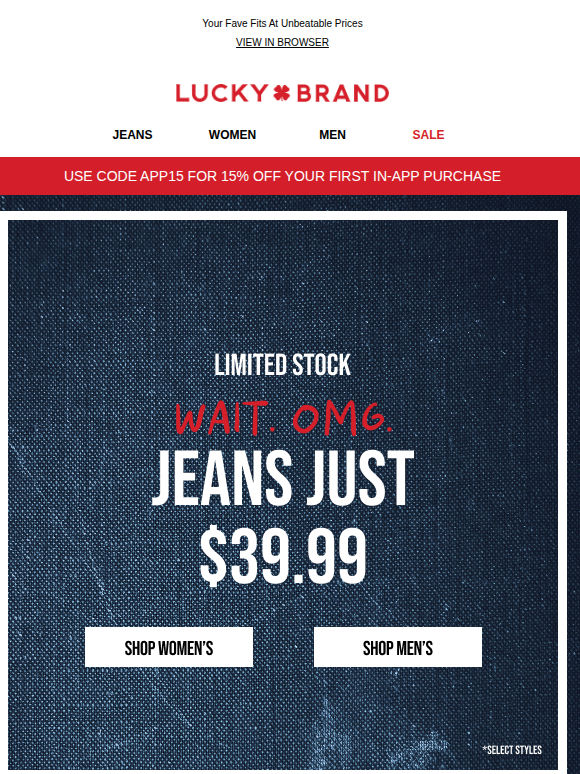 Denim Steals Just $39.99
