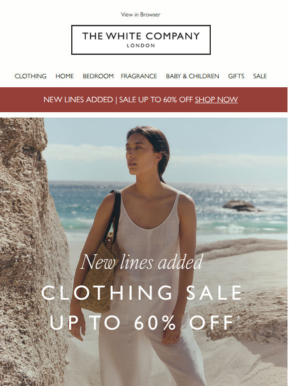 New clothing lines | Up to 60% off
