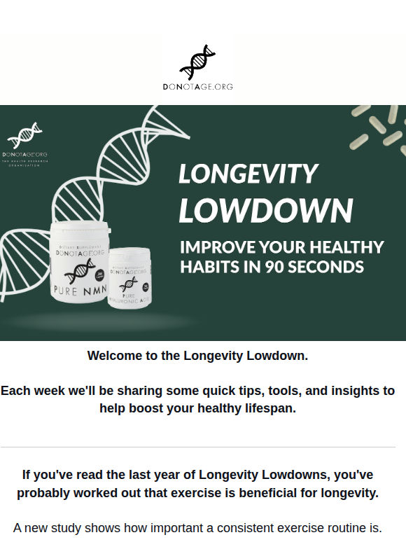 Longevity Lowdown #49: It Pays To Train 💪