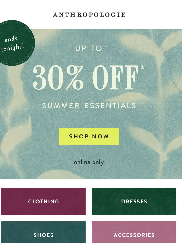 Ends tonight: Up to 30% OFF getaway, jewelry, home & more