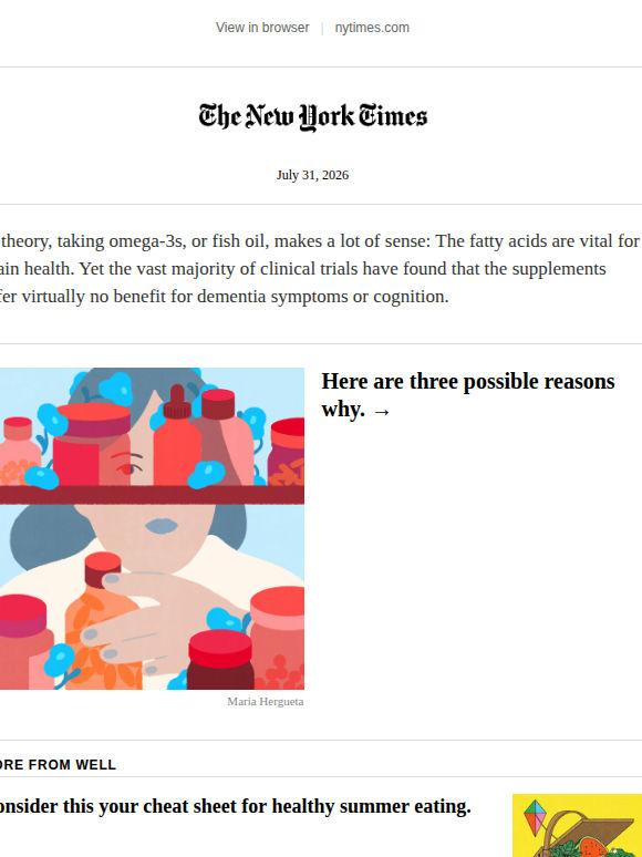 Does taking fish oil help your brain? Scientists have been surprised by the answer.