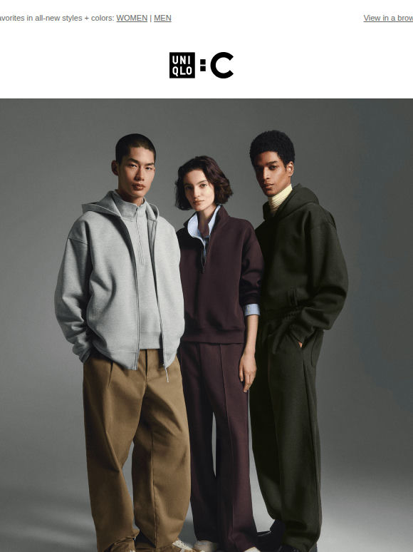 Iconic UNIQLO : C sweats are back