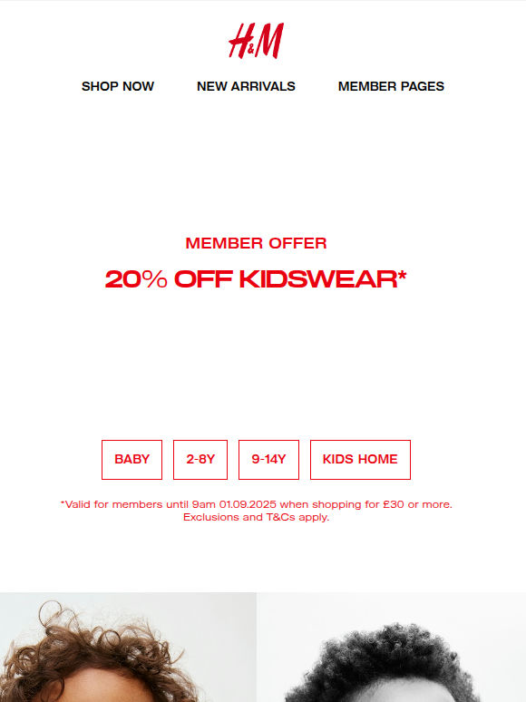 Ends Soon | 20% off kidswear