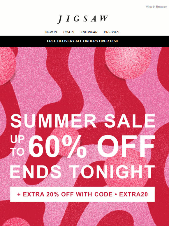 ENDS TONIGHT: Summer Sale