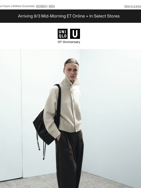 Arriving 9/3: NEW Uniqlo U 10th Anniversary Collection