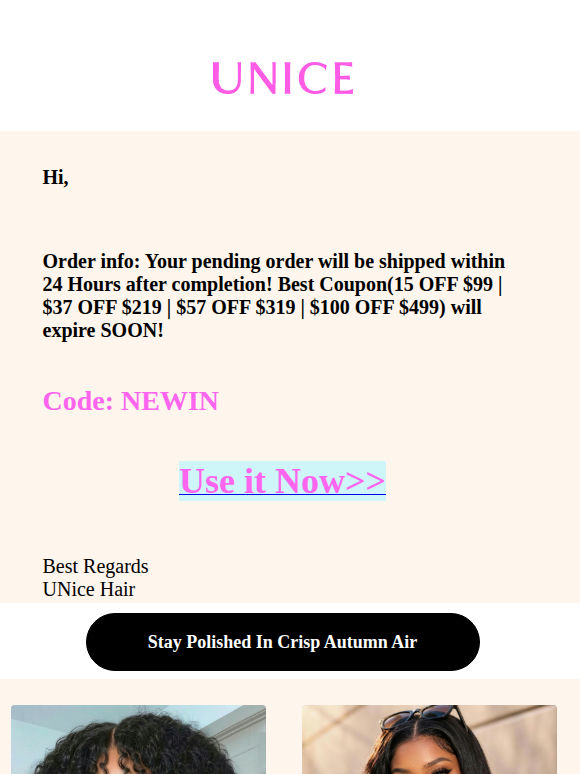 Your order discount has been updated!