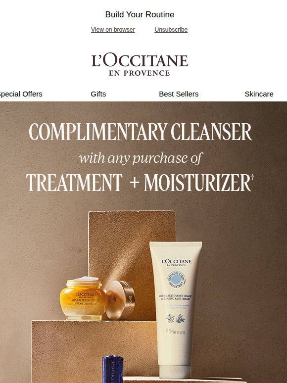 Your Complimentary Cleanser Awaits