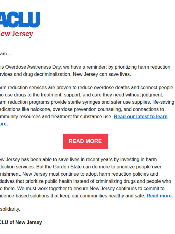 Harm reduction saves lives
