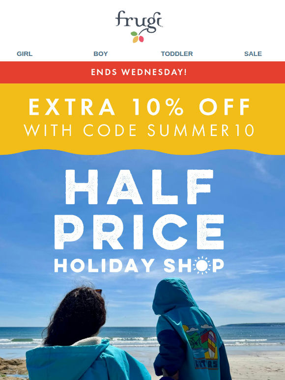 ENDS WEDNESDAY: Half Price Holiday Shop