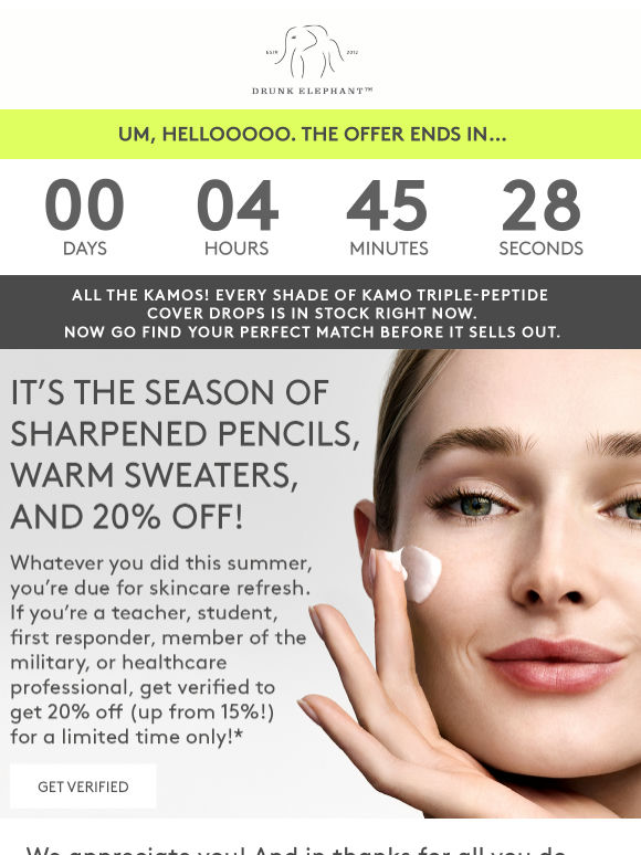 Last day for 20% off