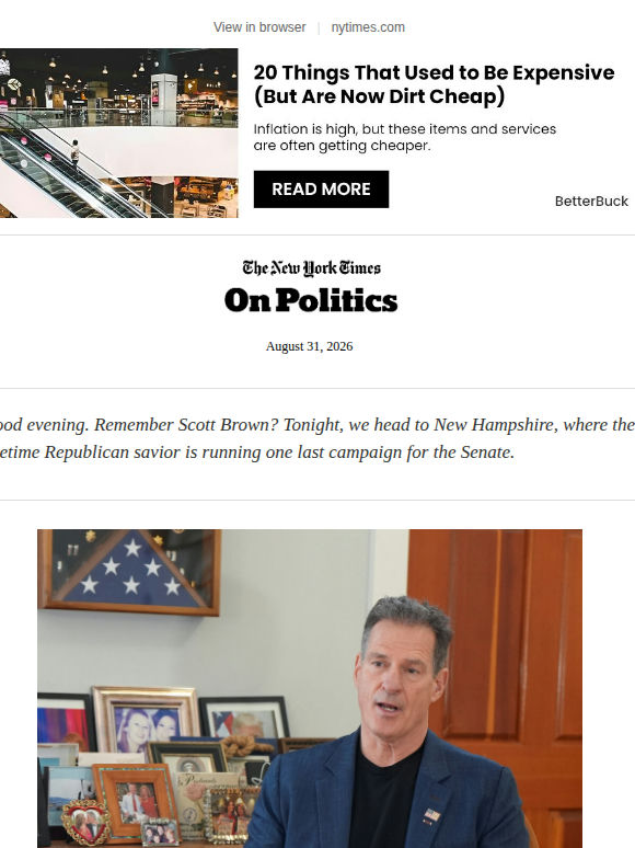 On Politics: He was a G.O.P. star. Does anyone in New Hampshire still care?