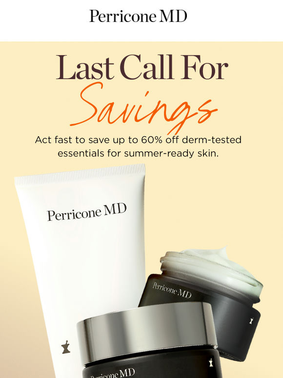 Last chance to save on your skincare favourites..