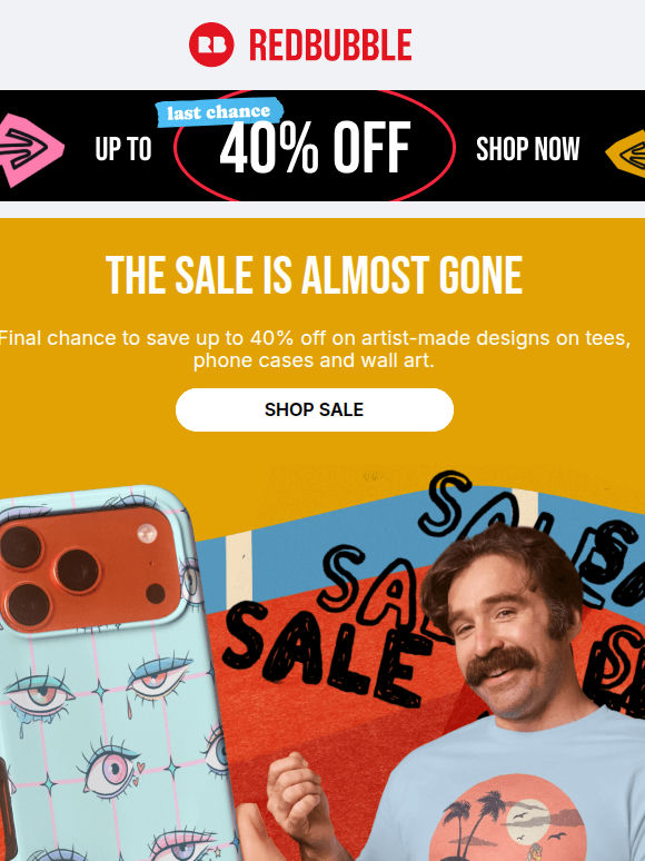 Final hours: up to 40% off the good stuff 💖