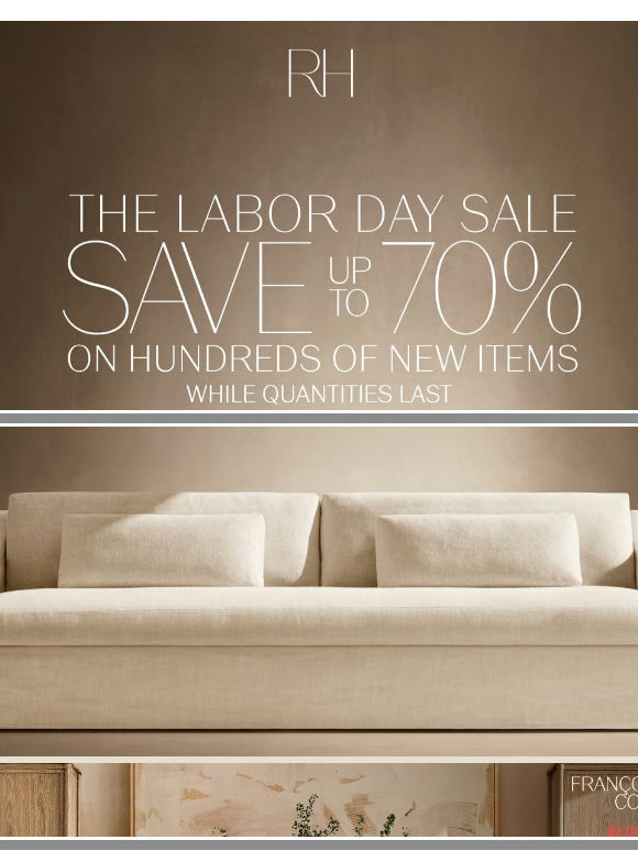 Enjoy Up to 70% Off Hundreds of New Items. The Labor Day Sale.