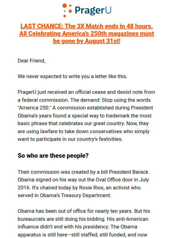 LAST CHANCE: We just received a cease and desist…