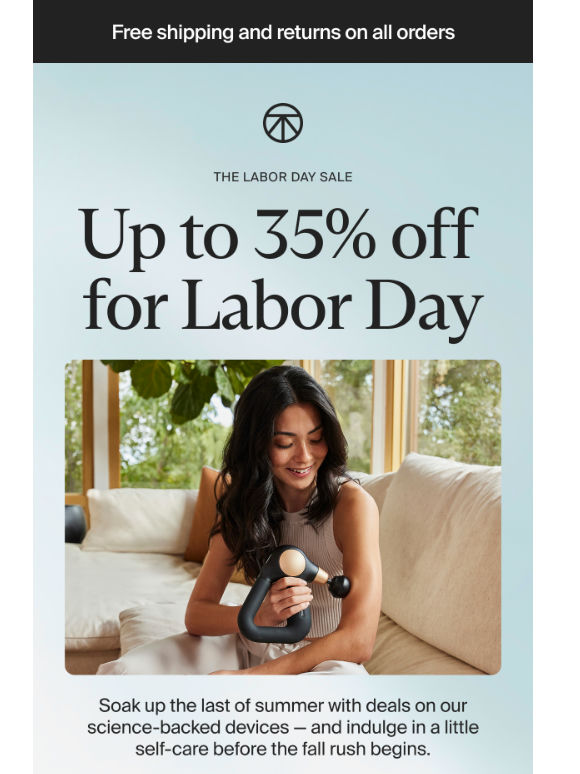 Labor Day Sale: Up to 35% off