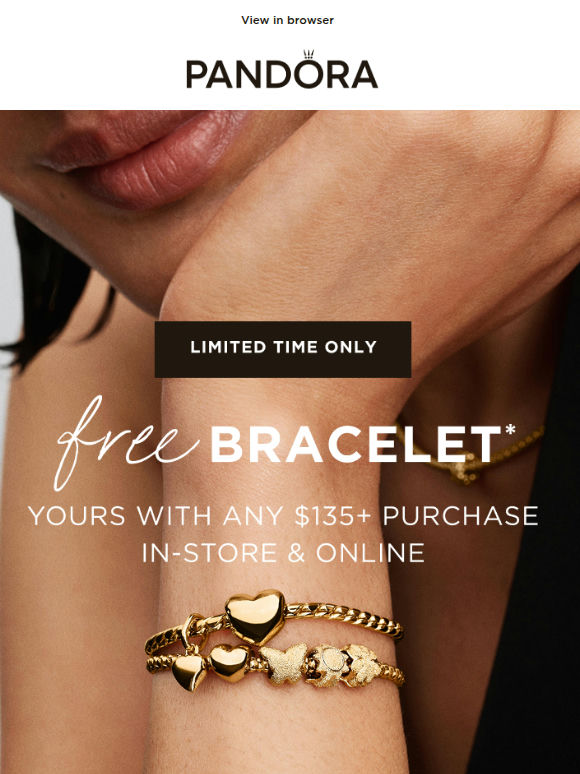 Golden hour! FREE bracelet on us, with qualifying purchase ☀️