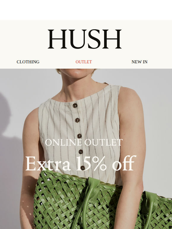 Final hours | Extra 15% off outlet