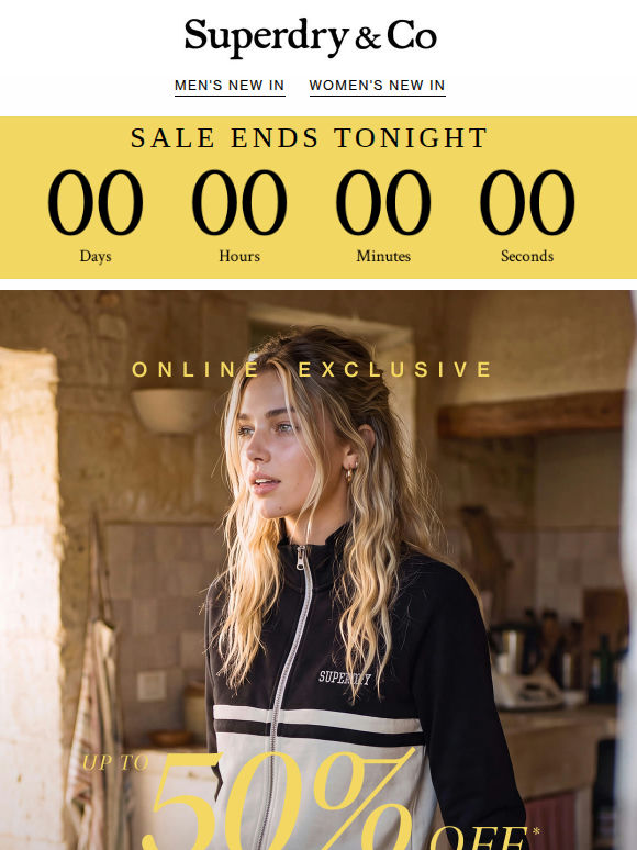 Ends Tonight: Bank Holiday Sale Up To 50% Off