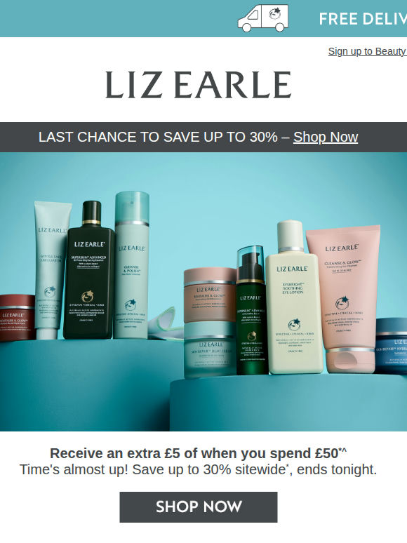 Last chance – up to 30% sitewide ends tonight ⏰