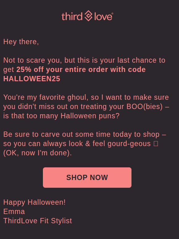 FINAL CALL for 25% off