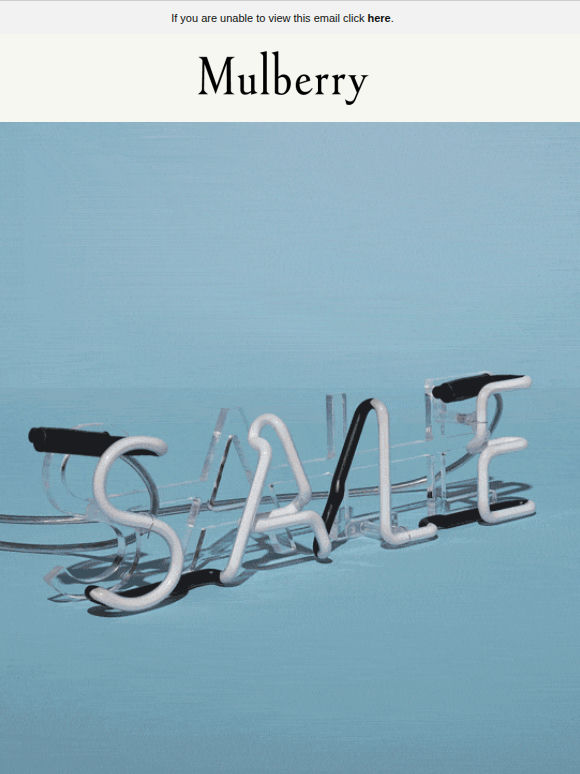 Don't miss the Mulberry Sale