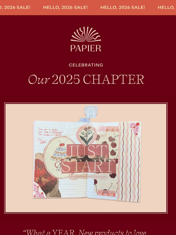 OUR PAPIER YEAR: WRAPPED ✨