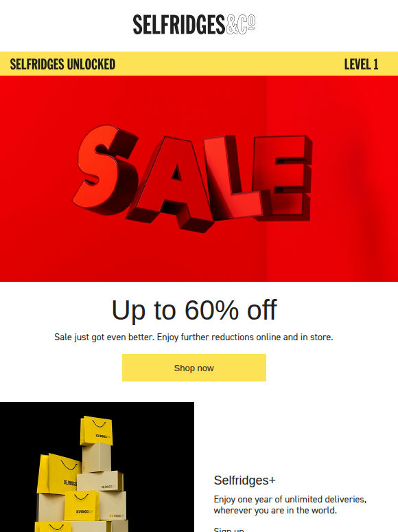 Further reductions: up to 60% off