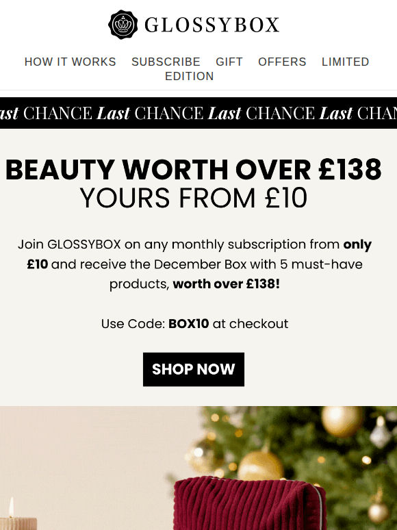 Last Chance to get the December Box 🚨