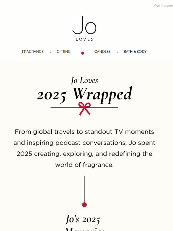 2025, Wrapped in Scent & Memories