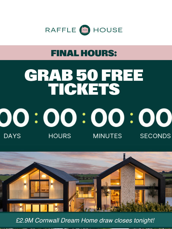 Final Day for Cornwall: 50 Free Tickets 🎟️