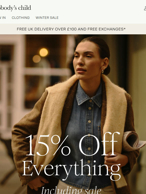15% off everything, go on